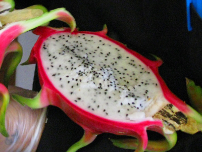 Cut Dragon Fruit