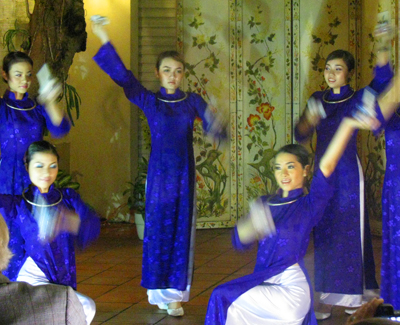 Dancers at Saigon Cultural Evening