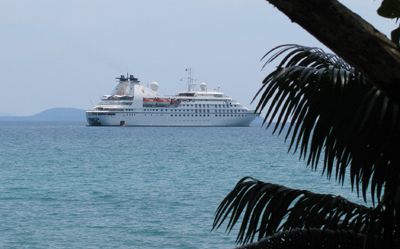 Seabourn Spirit Anchored Off Ko Kood Beach