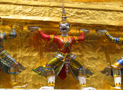 Decorative Detail Of Bangkok Temple