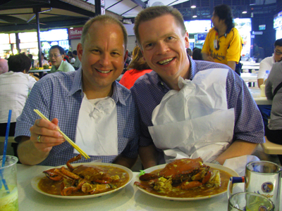 Eating At Newton's Circle Market