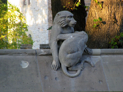 Animal wall Cardiff Castle