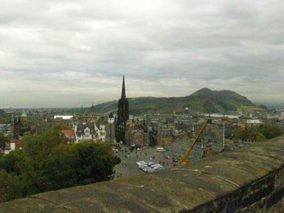 Edinburgh from castle