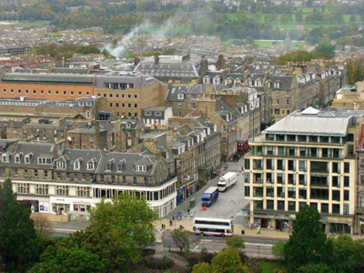 Edinburgh from castle