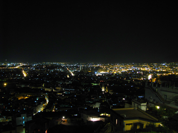 Naples at night