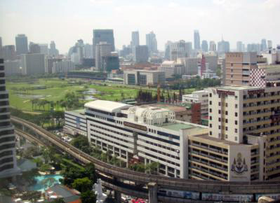 Bangkok view from hotel